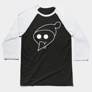 Comic Skull head with hat. No smile, just stoic and cool Birthday Gift Shirt Baseball T-Shirt